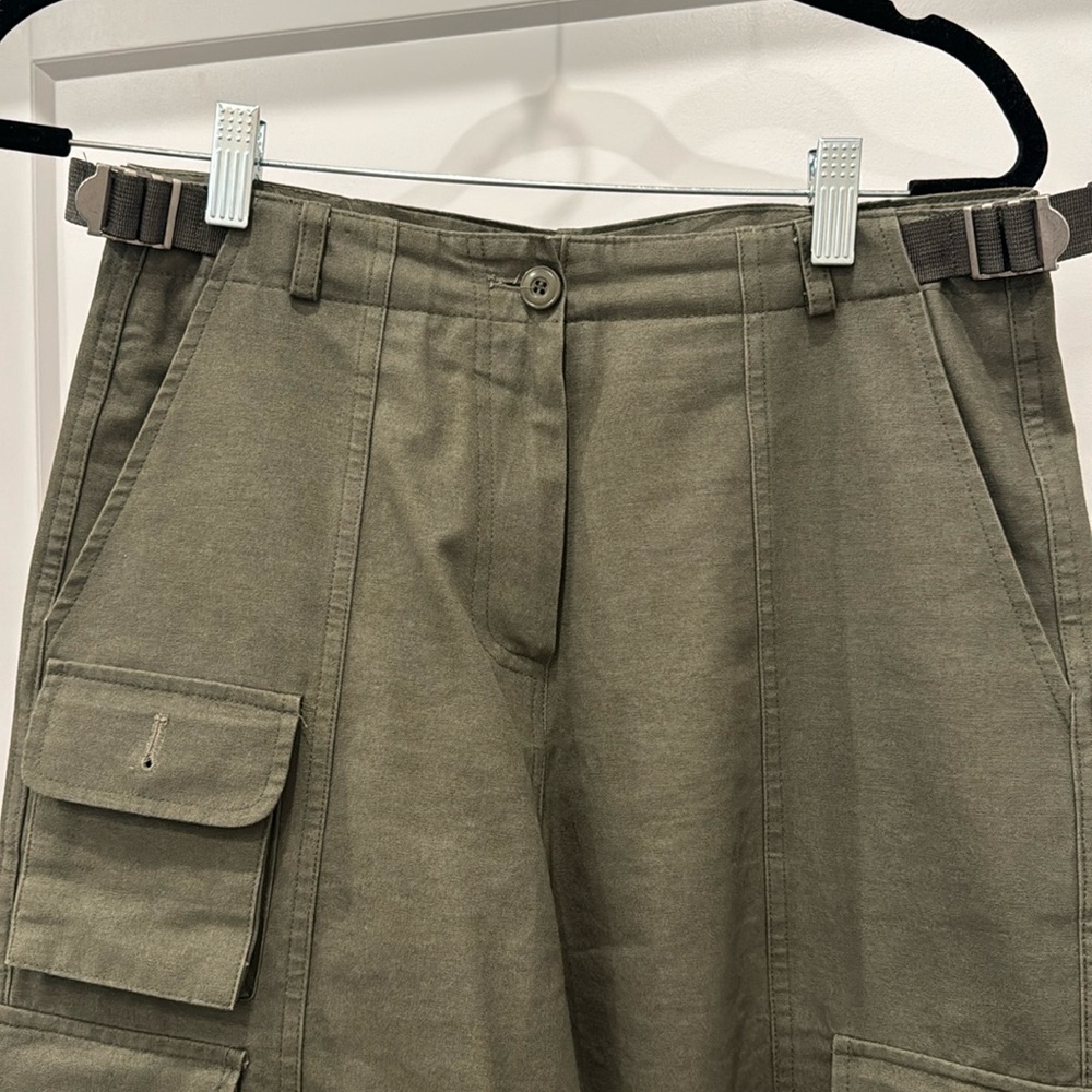 Multi-pocket olive cargo pants - Picture 5 of 5